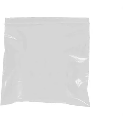 6" x 9" - 2 mil White Reclosable Poly Bags