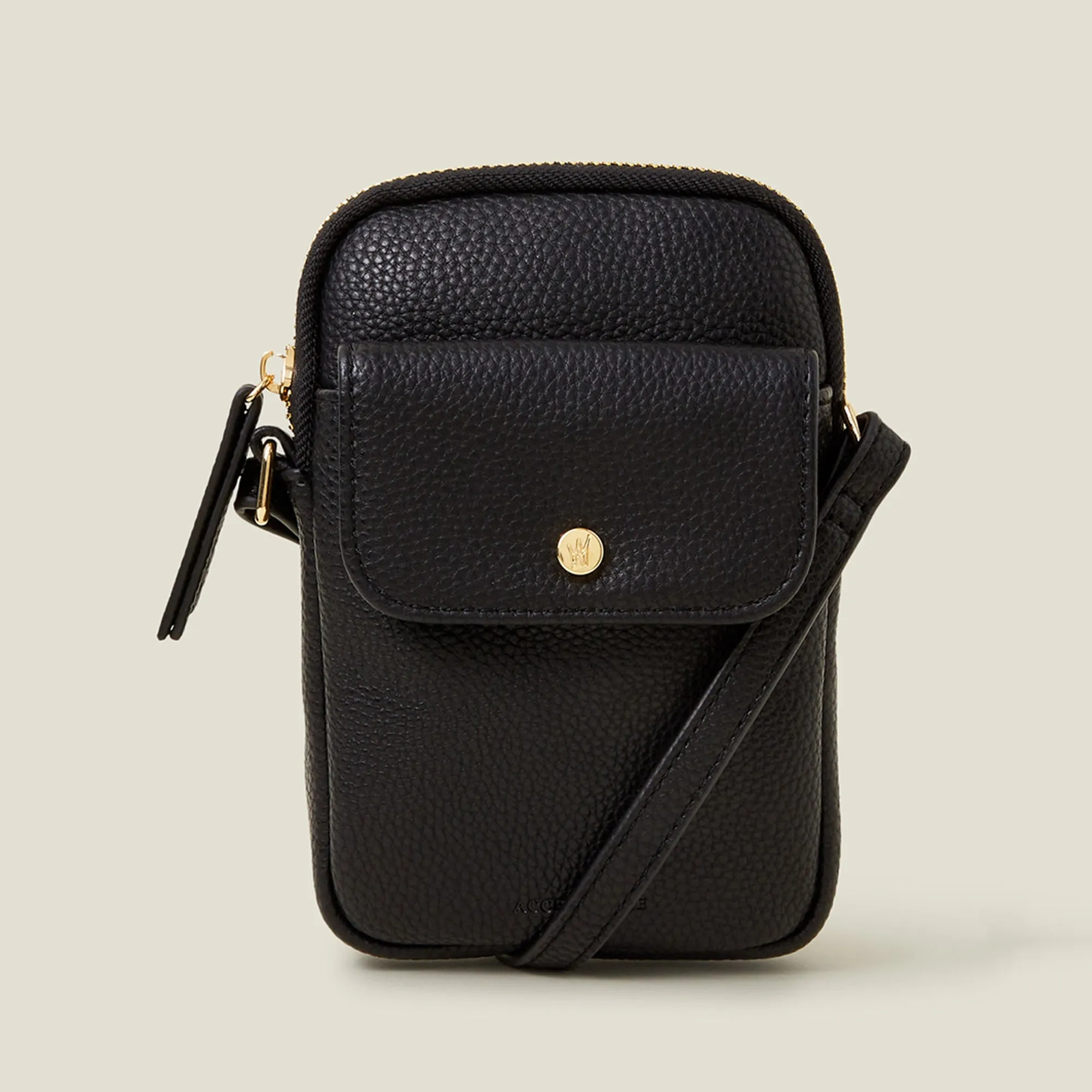 Accessorize London Women's Black Pocket Phone Bag
