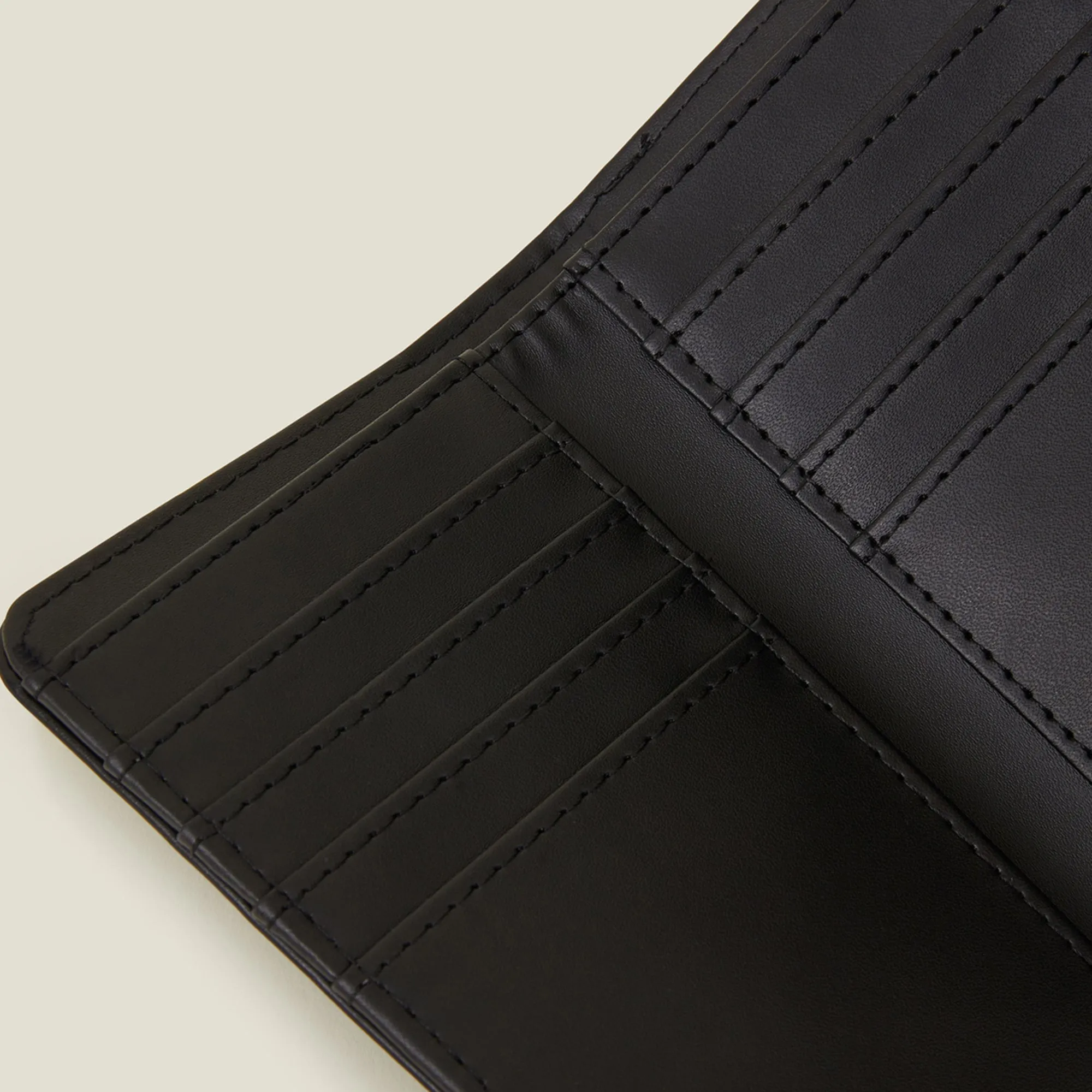 Accessorize London Women's Black Square Push-Lock Wallet