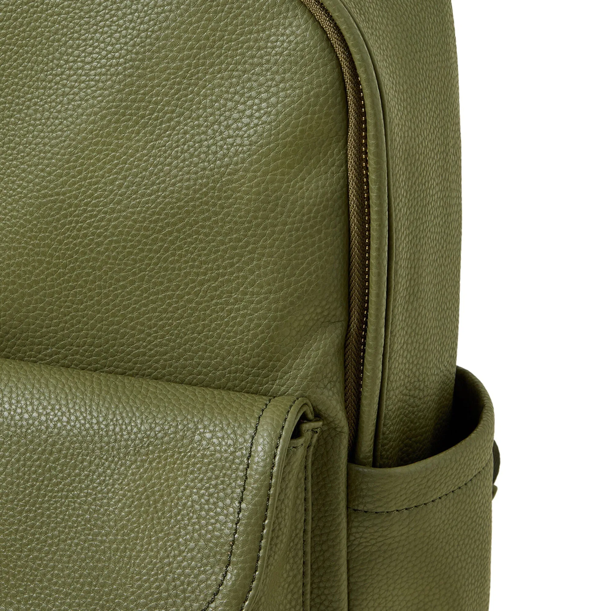 Accessorize London Women's Khaki Front Flap Backpack