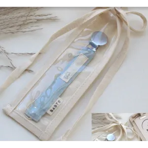 Baby-O Stitched Linen Pacifier Clips-Boys