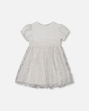 Baby Puff Sleeve Dress White