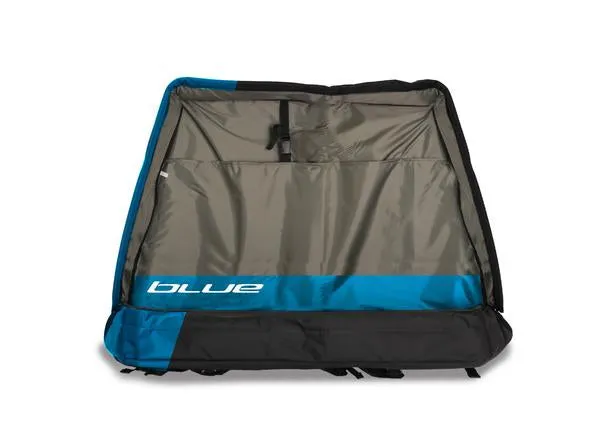 BLUE Bike Travel Case with Roller Wheels