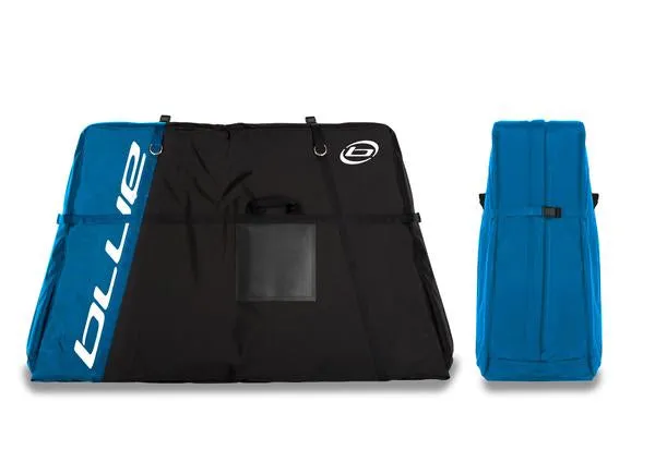 BLUE Bike Travel Case with Roller Wheels