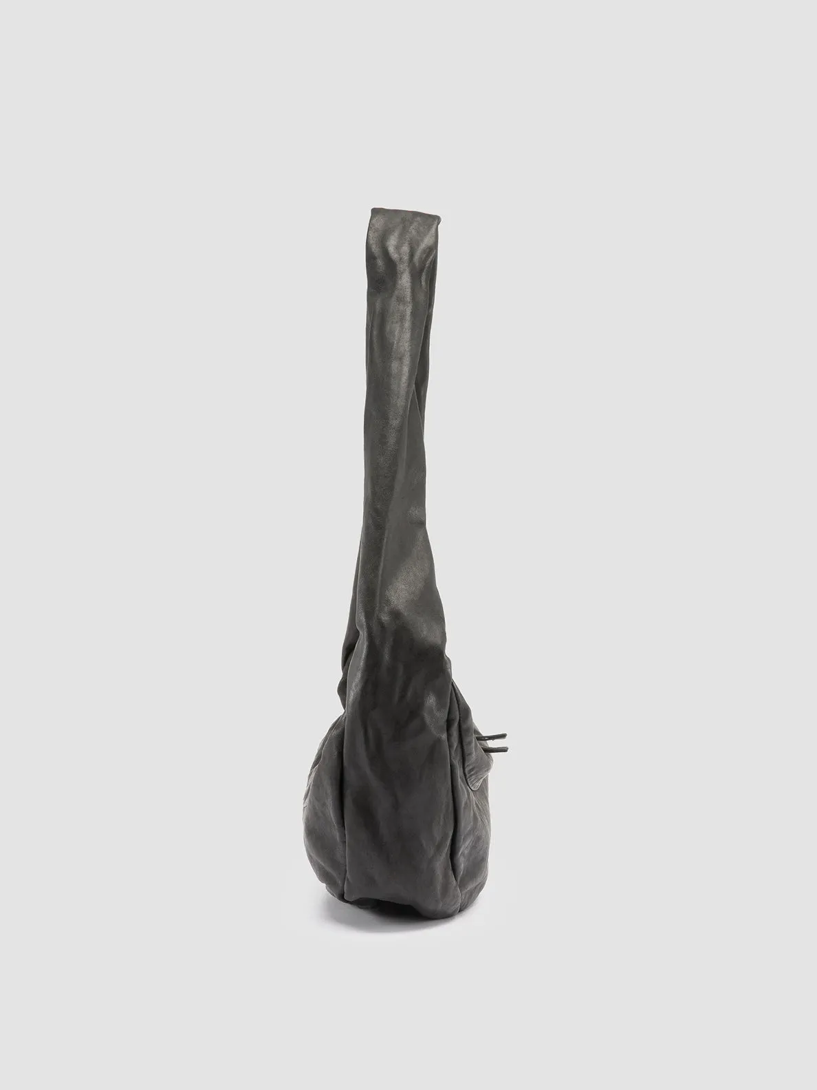 BOWLER 004 - Black Leather Shoulder Bag