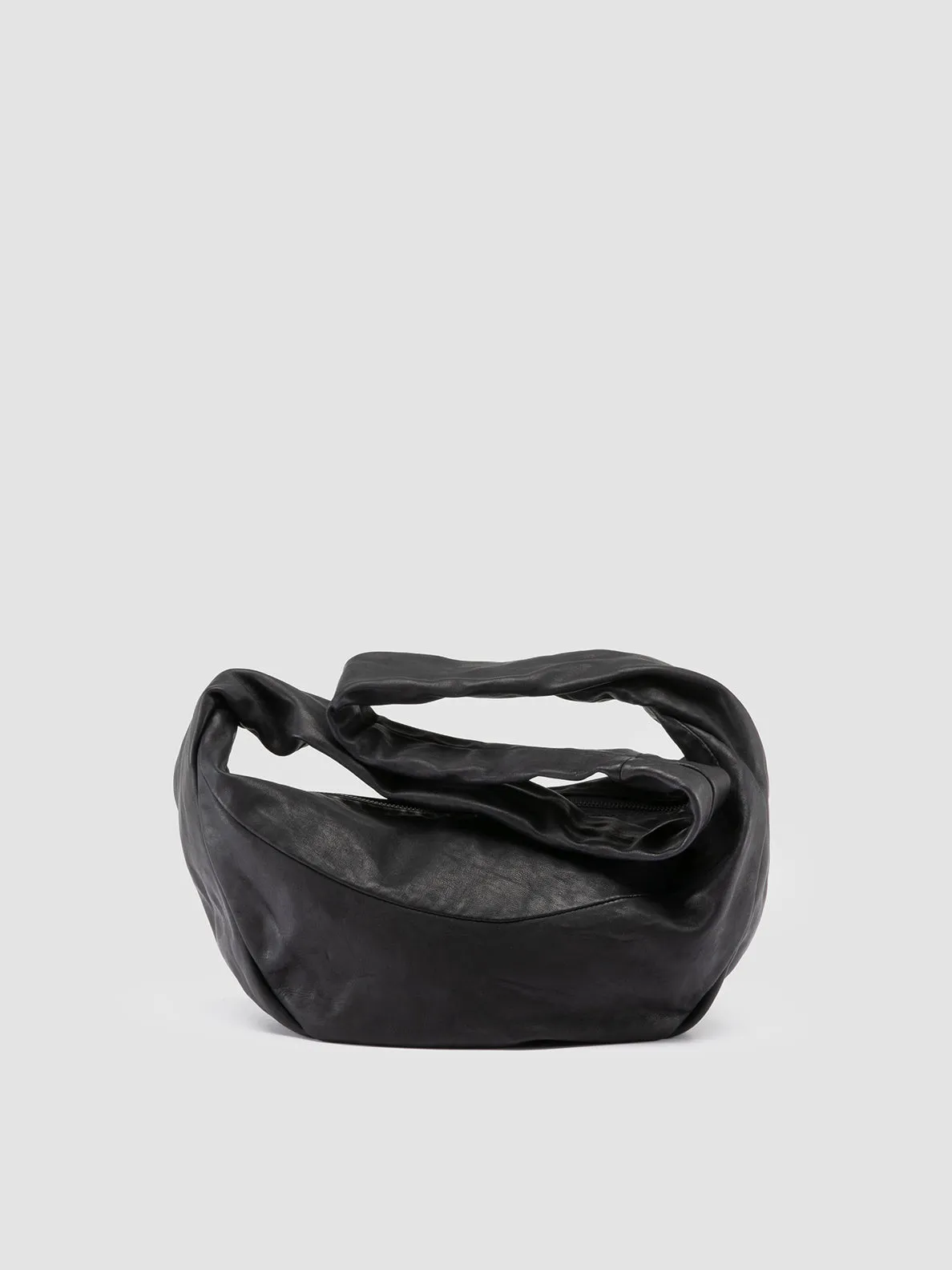 BOWLER 004 - Blue Leather Shoulder Bag