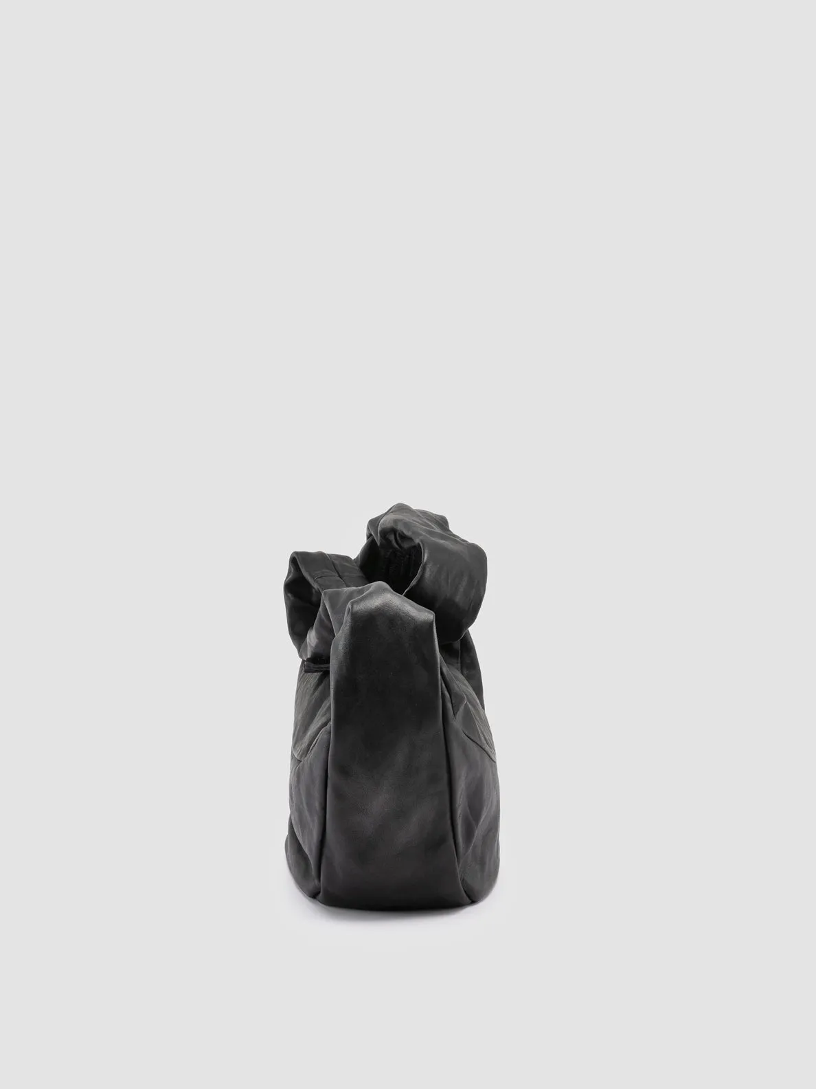 BOWLER 004 - Blue Leather Shoulder Bag