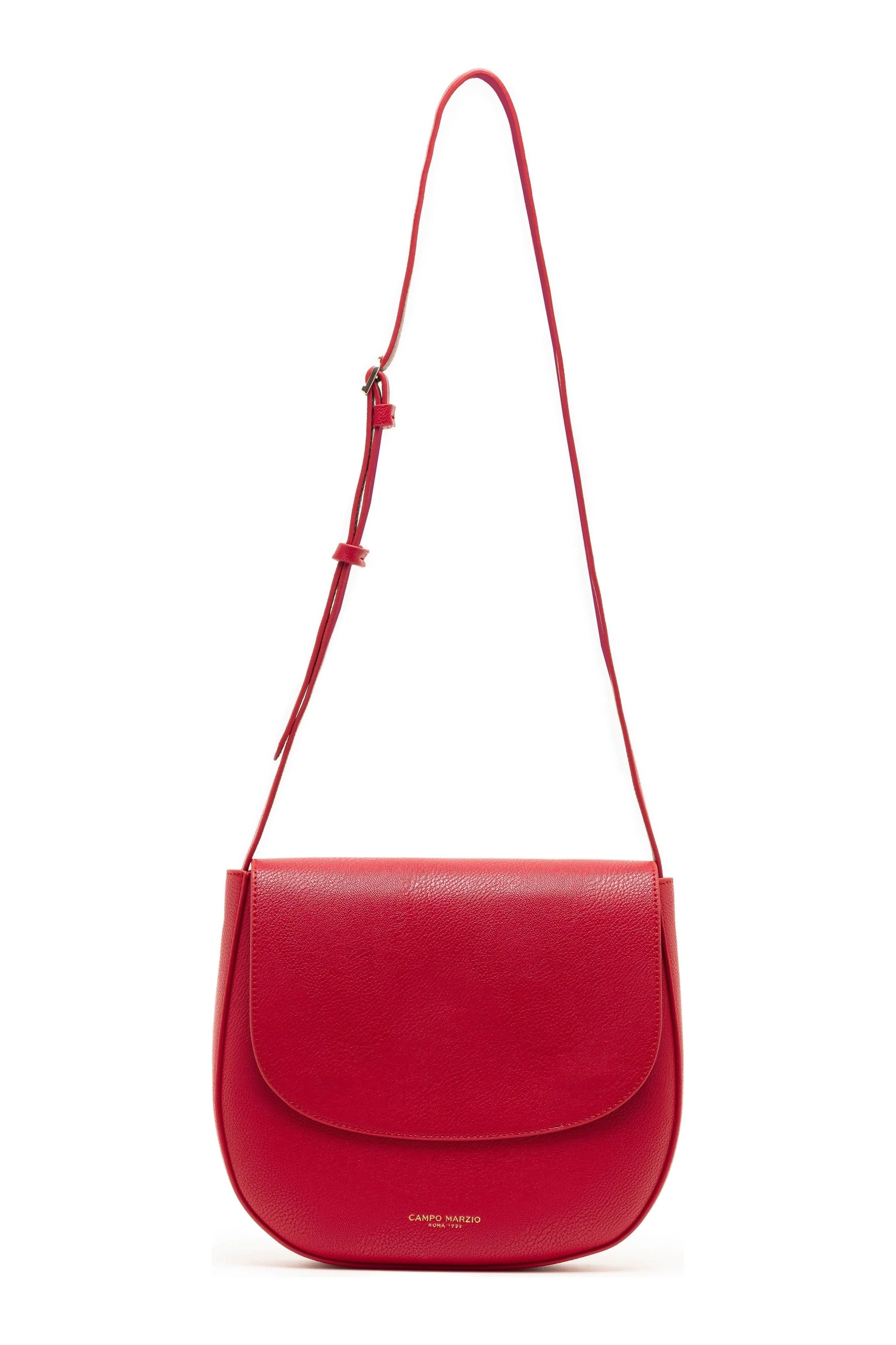 Campo Marzio Kym Saddle Bag - Cherry Red Fuchsia