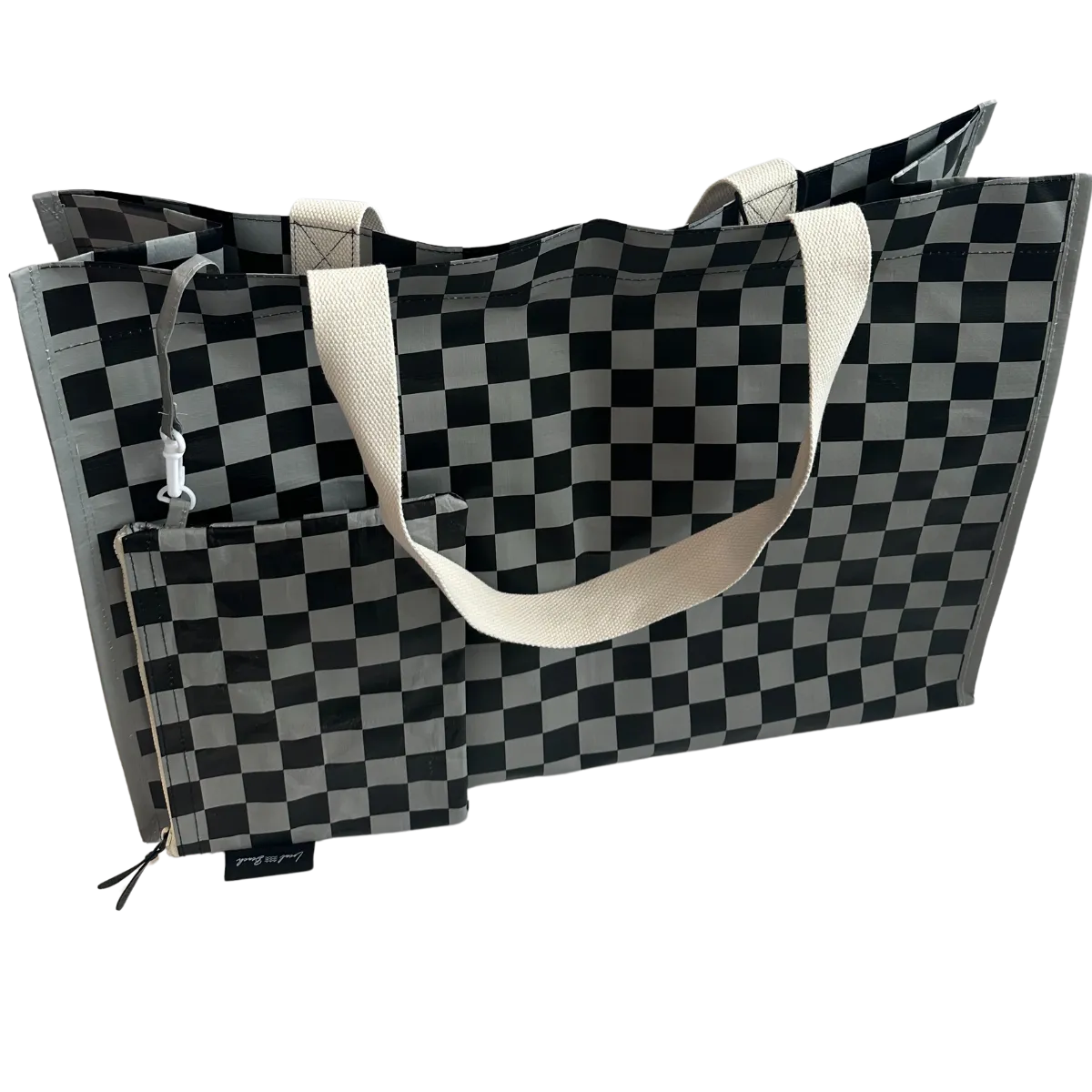 Checker XL All Day Bag with Matching Removable Pouch