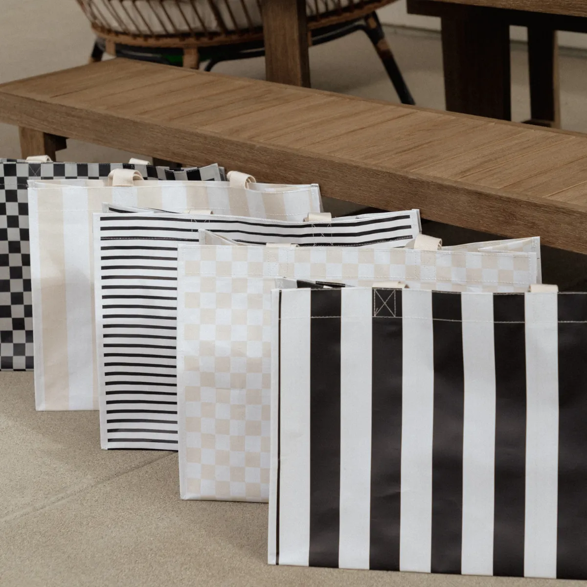Checker XL All Day Bag with Matching Removable Pouch