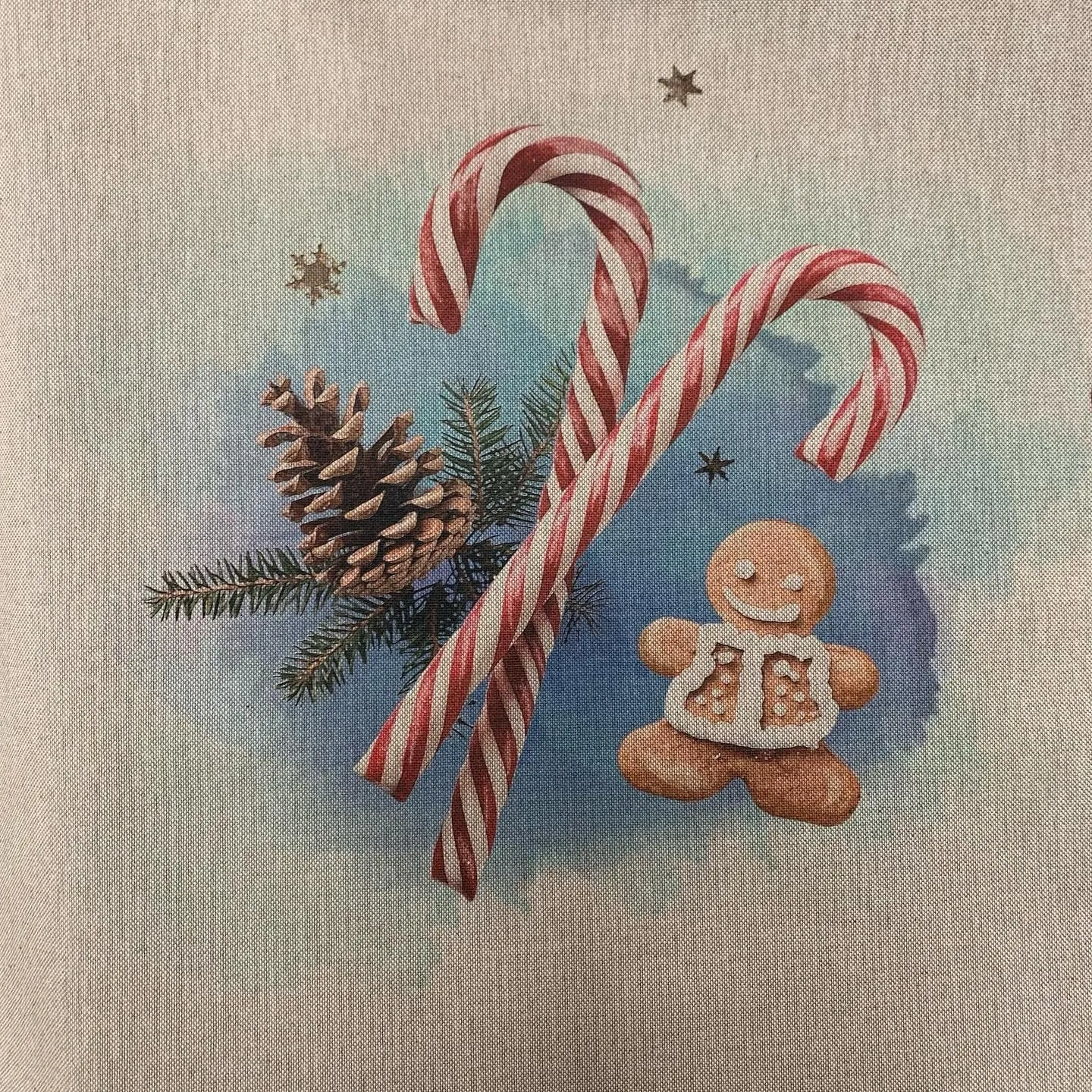 Christmas Linen look Panels - Select Design