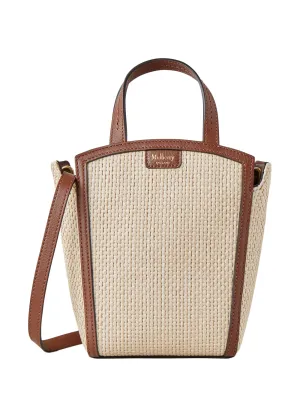 Clovelly Mini Tote Ecru & Bright Oak Raffia
