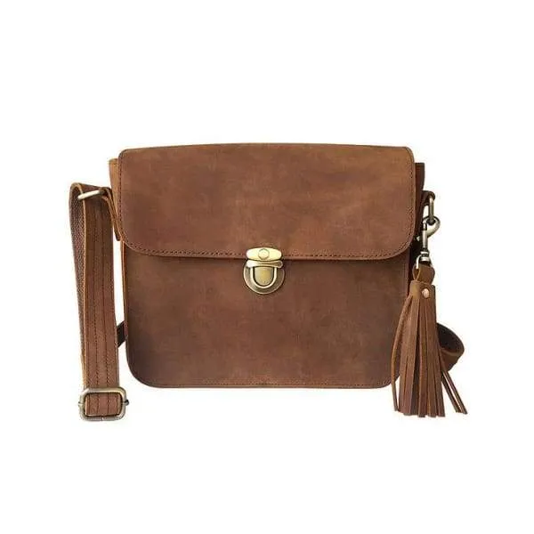 Cute Leather Lockable Crossbody Purse