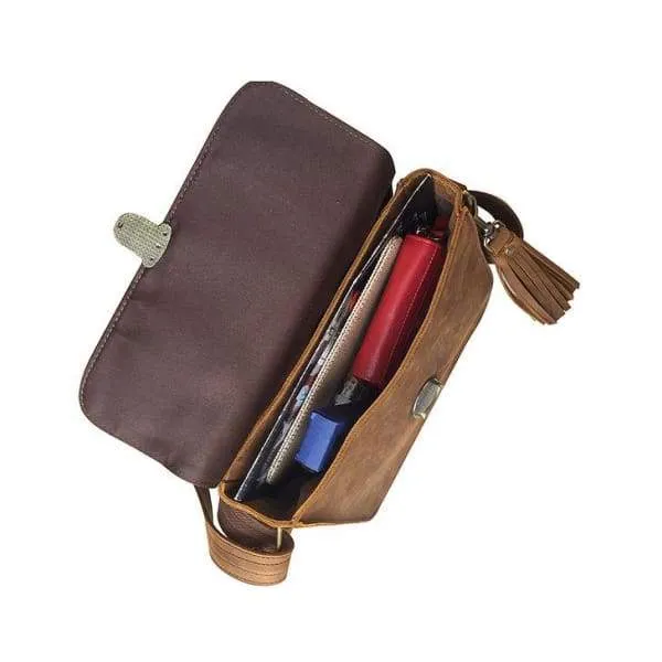 Cute Leather Lockable Crossbody Purse
