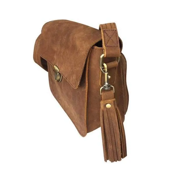 Cute Leather Lockable Crossbody Purse