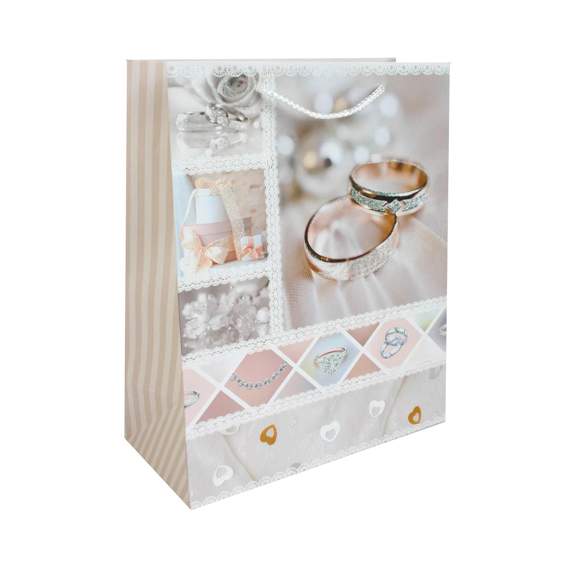 Elegant Wedding - Themed Gift Bags - Set Of 4
