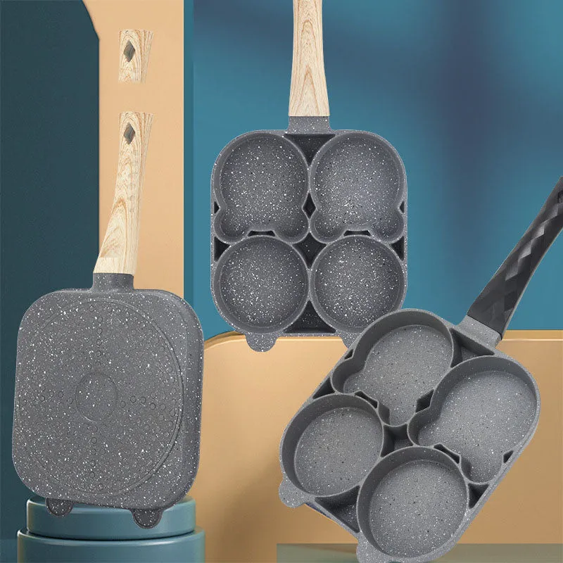 Fried Egg Pan Fried Egg Mold Four Hole Fried Egg Artifact Non-stick Pancake Pan Pan Pancake Machine Home Breakfast