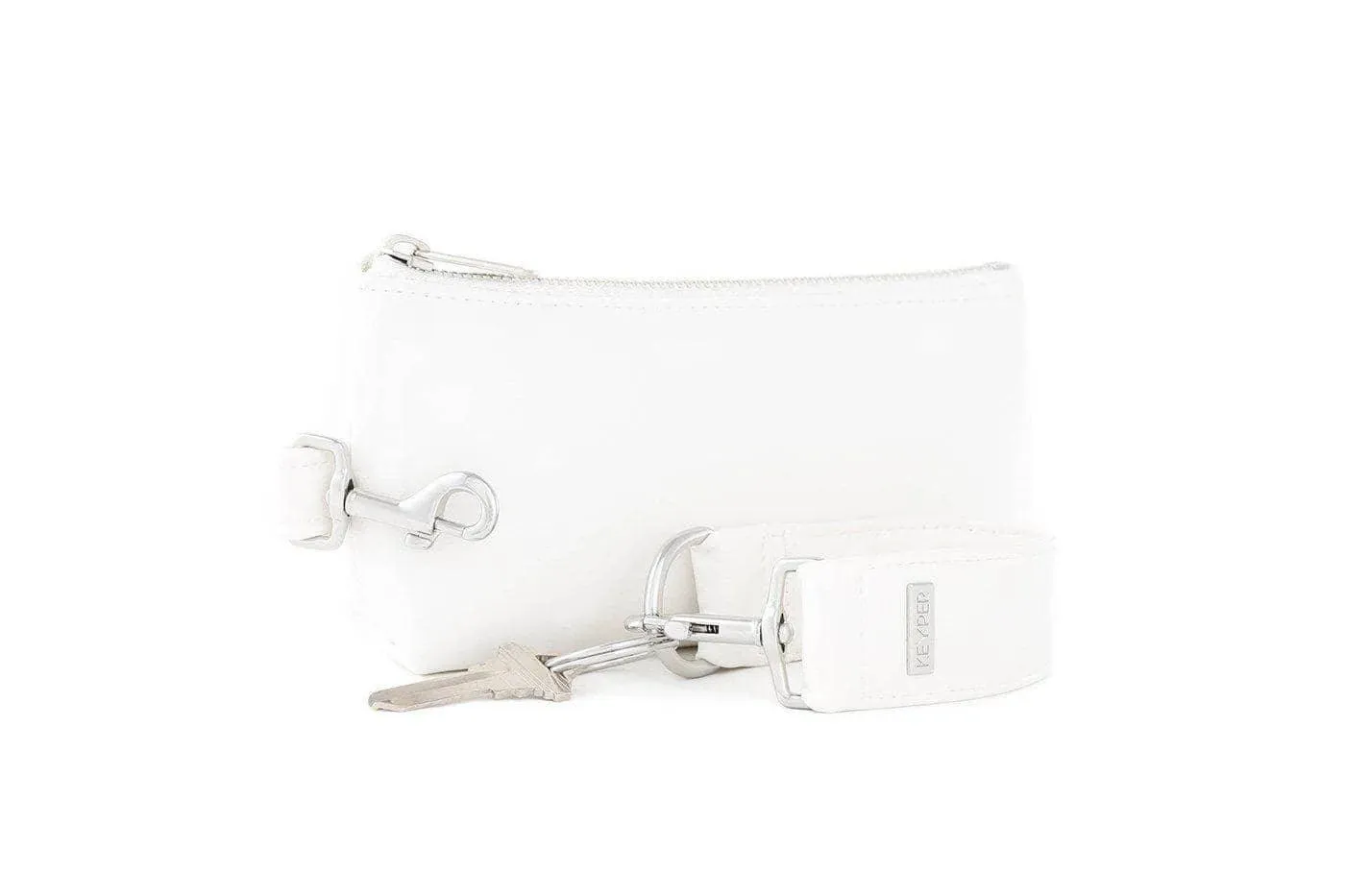 Frost White Vegan Leather 2-Piece Wristlet Set