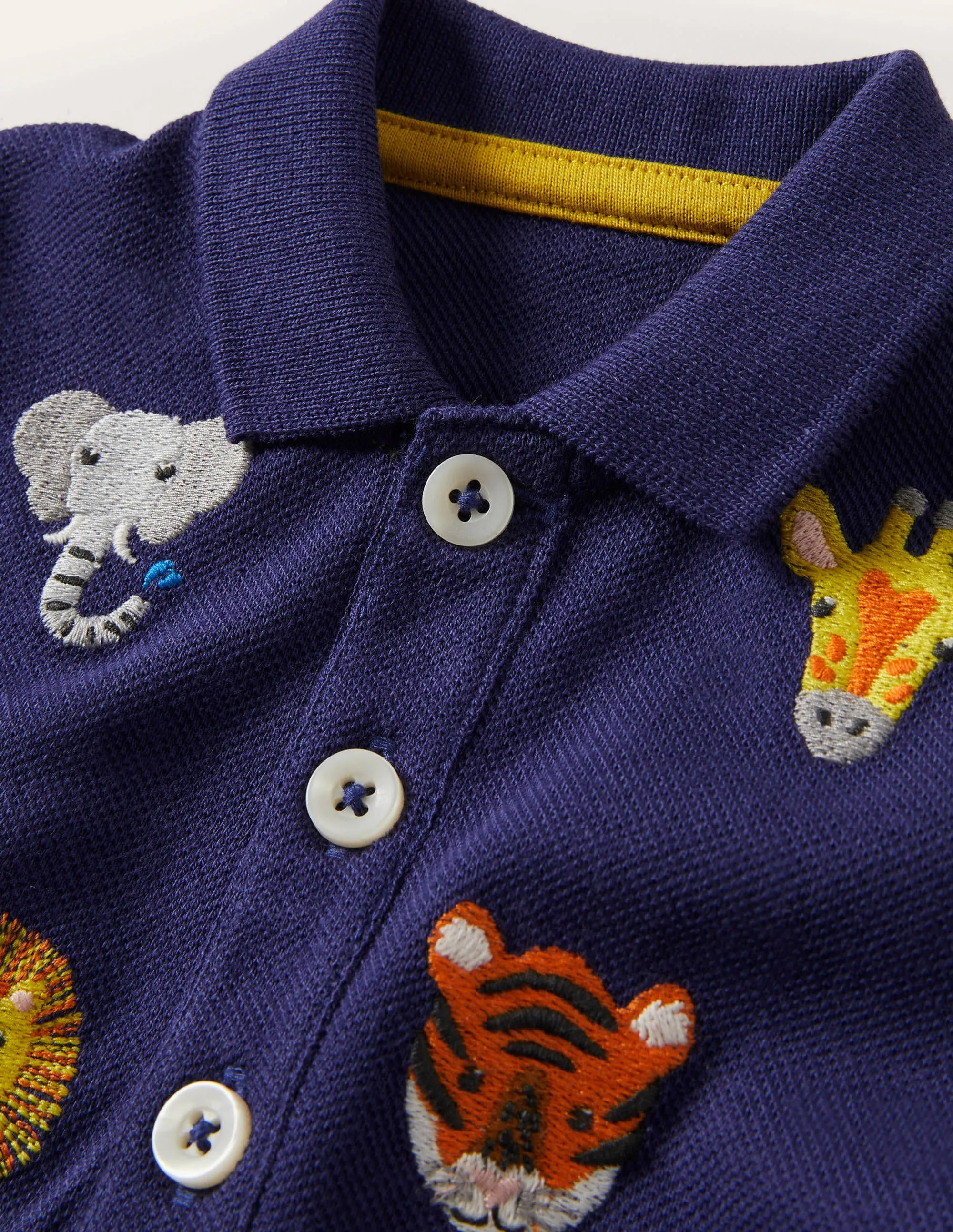 Fun Piqué Polo Shirt-Starboard Jungle Animals