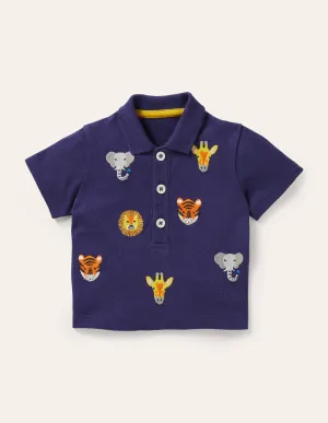 Fun Piqué Polo Shirt-Starboard Jungle Animals