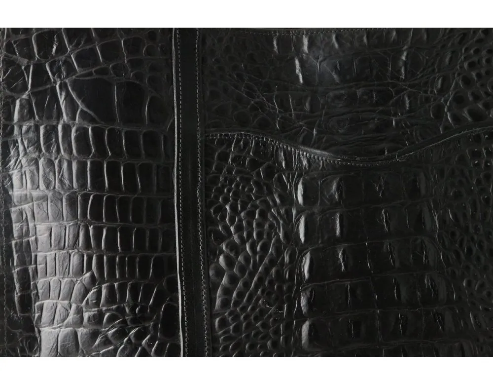 George Jackson Black Leather Tote