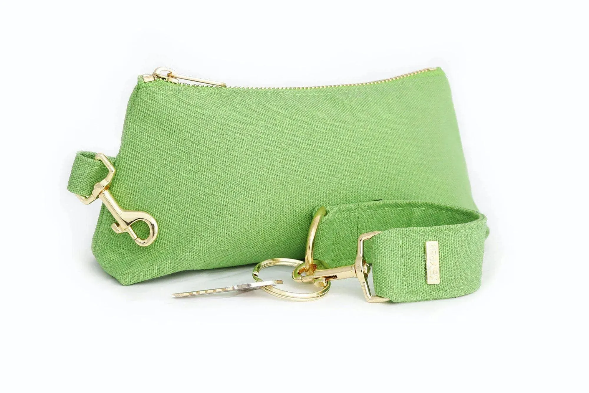 Green Canvas 2-Piece Wristlet Set