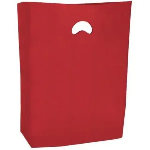 HDPE Blend Colored Merchandise Shopping Bags - 12" x 3" x 18" - (Red)