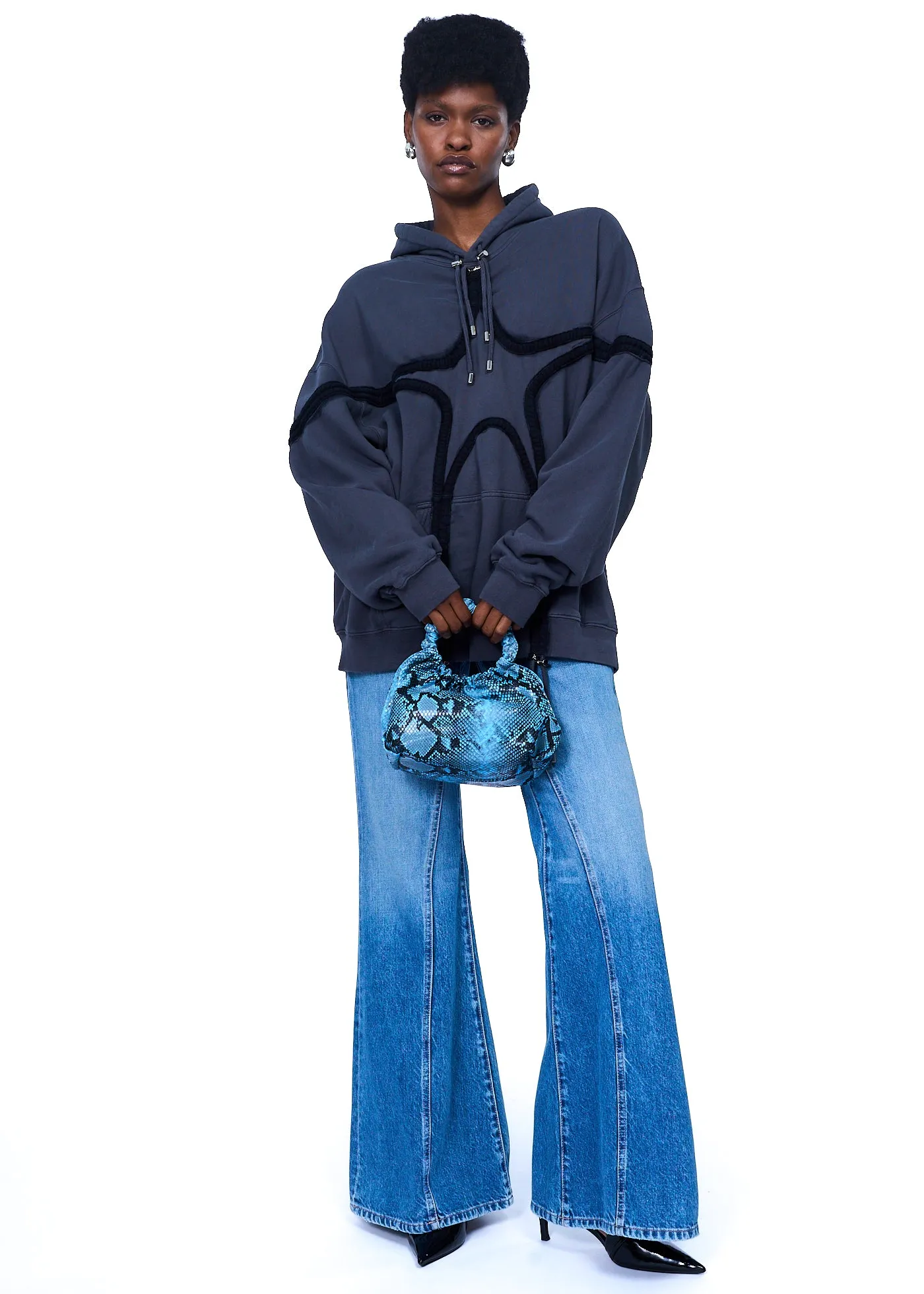 HVISK Jolly Rush Snake Bag in Blue