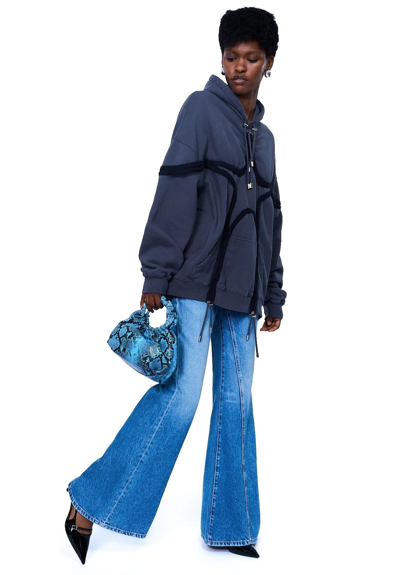 HVISK Jolly Rush Snake Bag in Blue