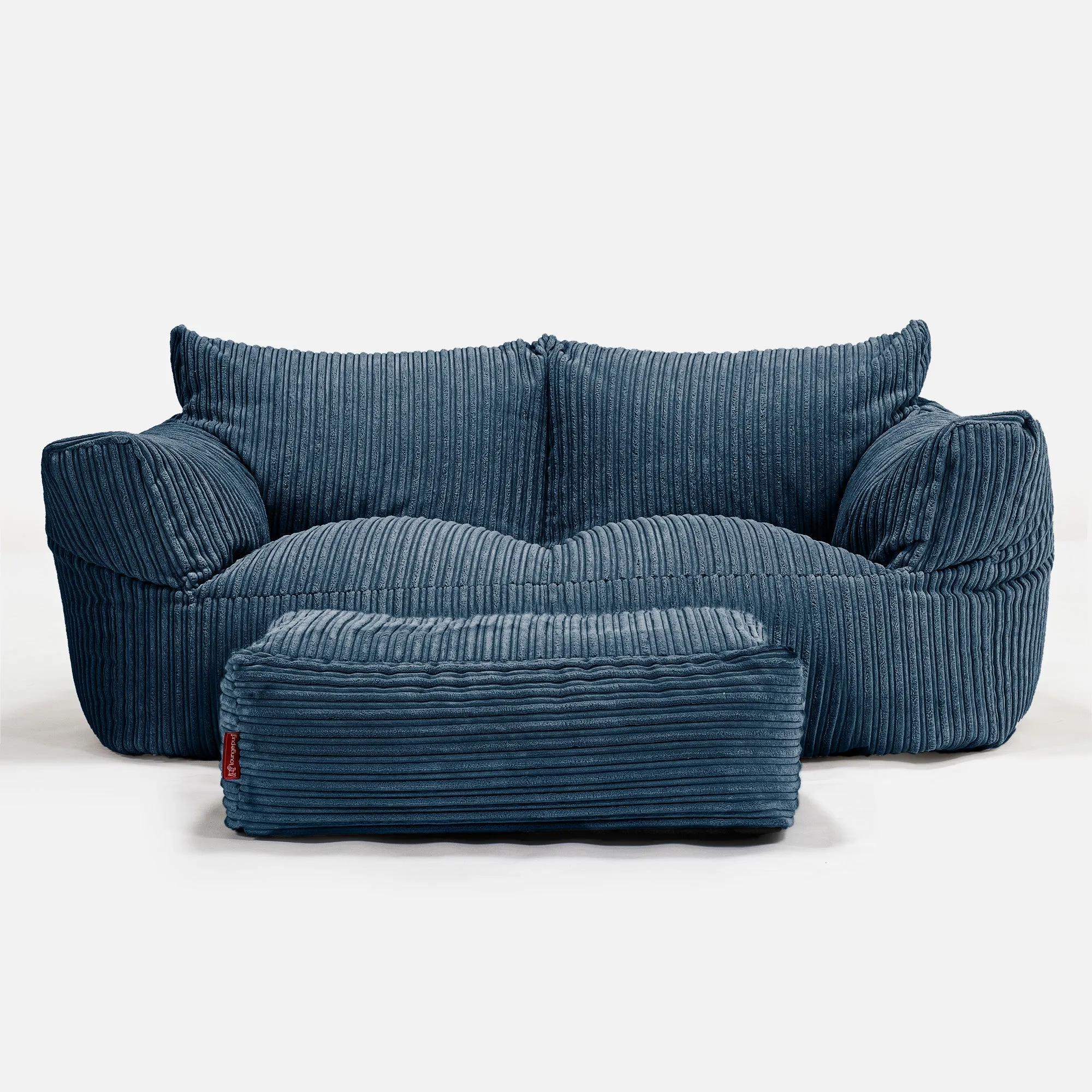 Josephine Sofa Bean Bag - Cord Navy Blue