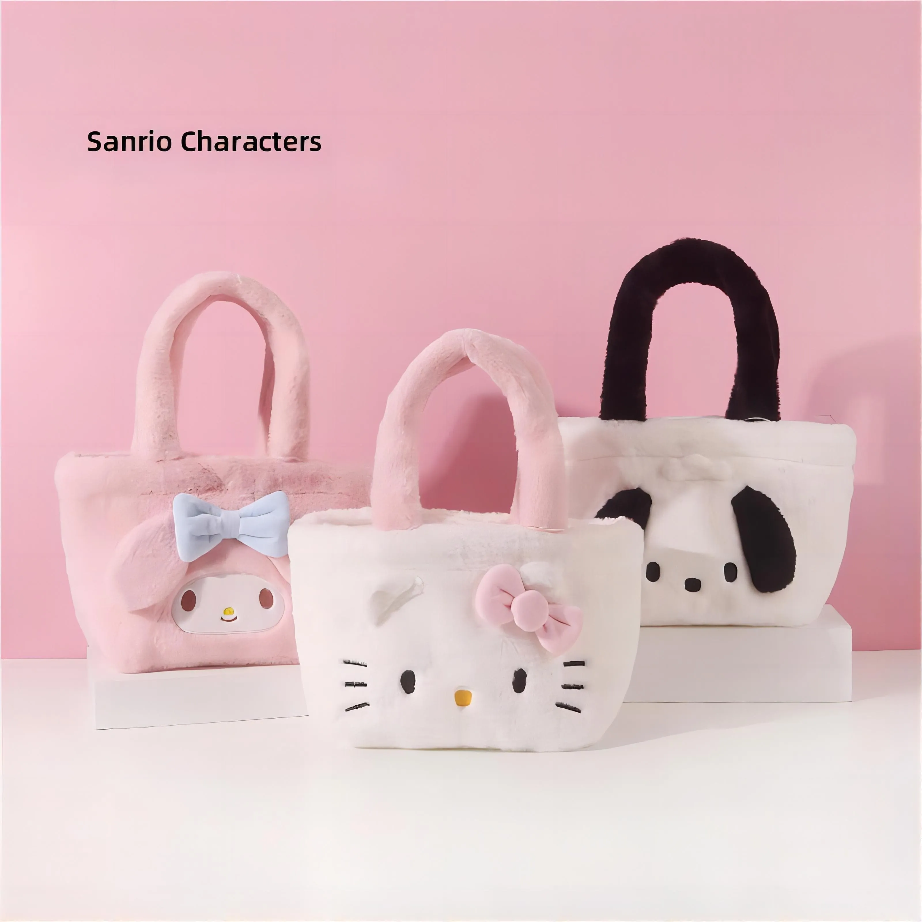 Kawaii Plush Tote Bag