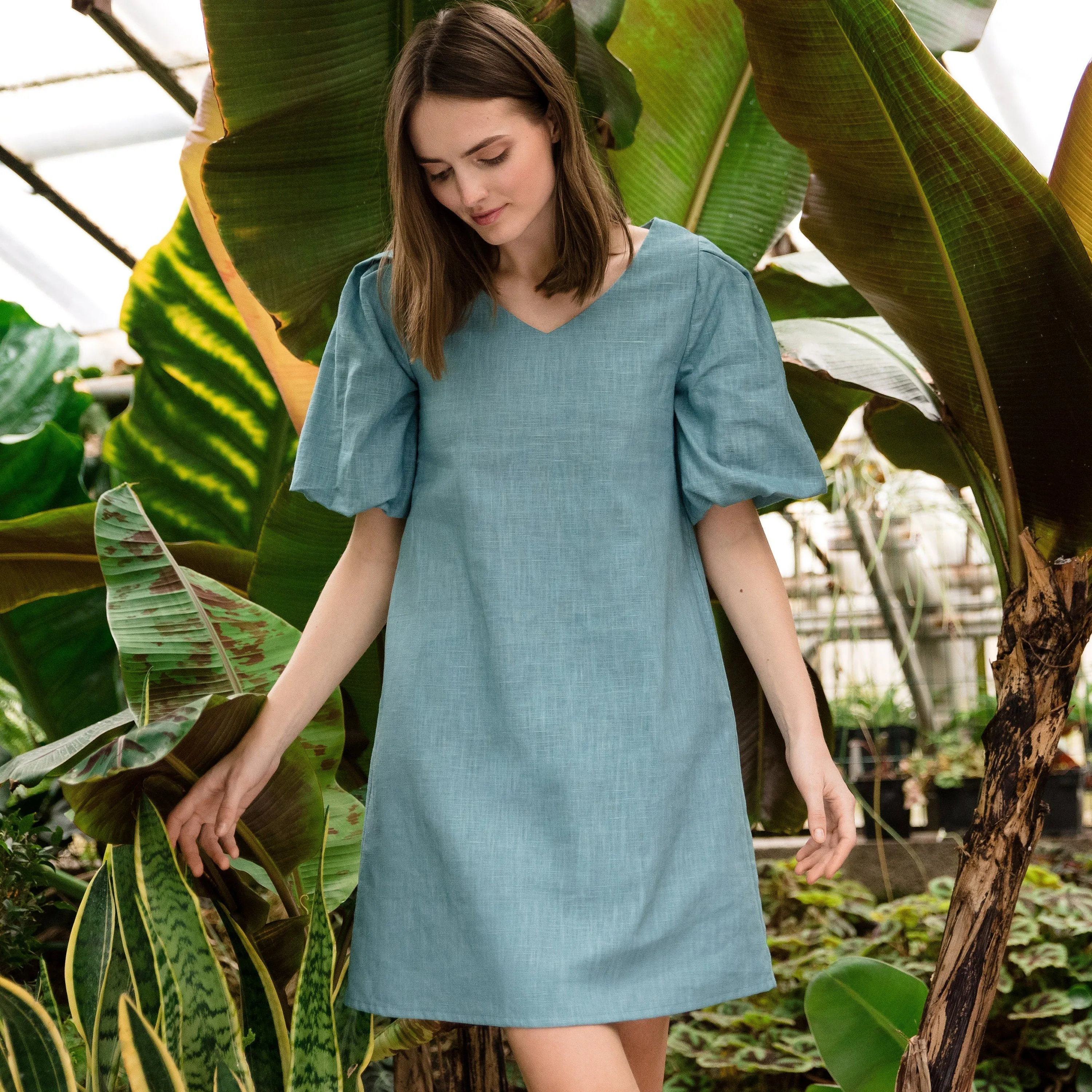 LeMuse linen dress ENDLESS ROMANCE, Beige, XS