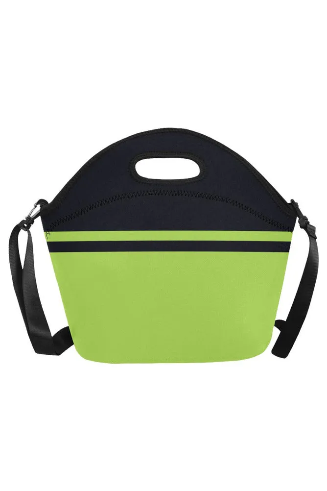 Lime Green & Eclipse Blue Neoprene Lunch Bag/Large (Model 1669)