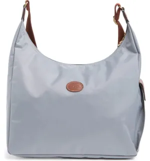 Longchamp LE Pilage Hobo Bag Grey