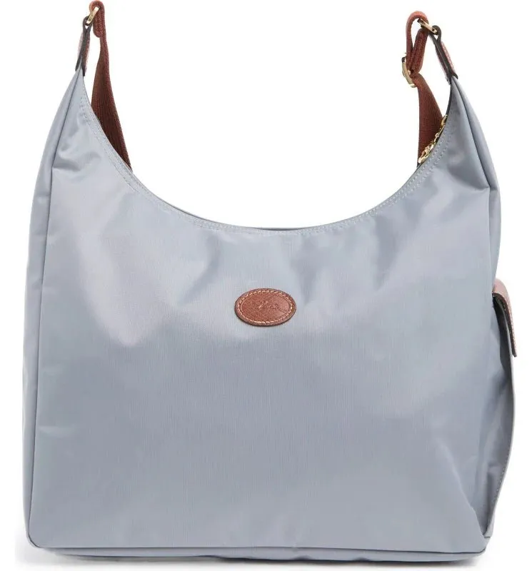 Longchamp LE Pilage Hobo Bag Grey