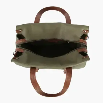 Lori Two Tone Satchel Tote