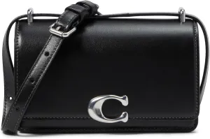 Luxe Refined Calf Leather Bandit Crossbody COACH Bag, black