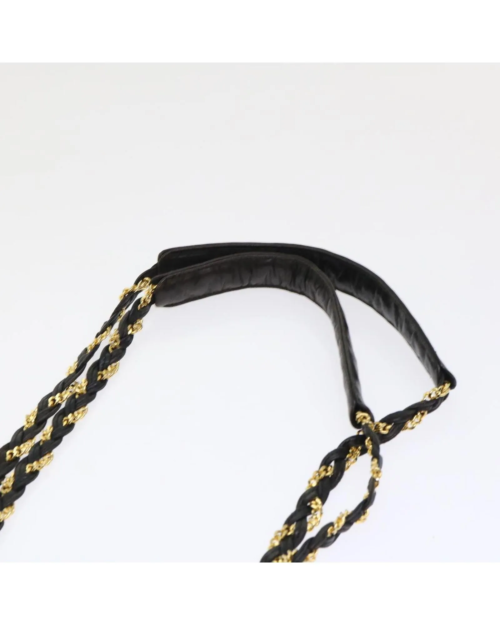 Luxury Black Lamb Skin Shoulder Bag with Chain Strap