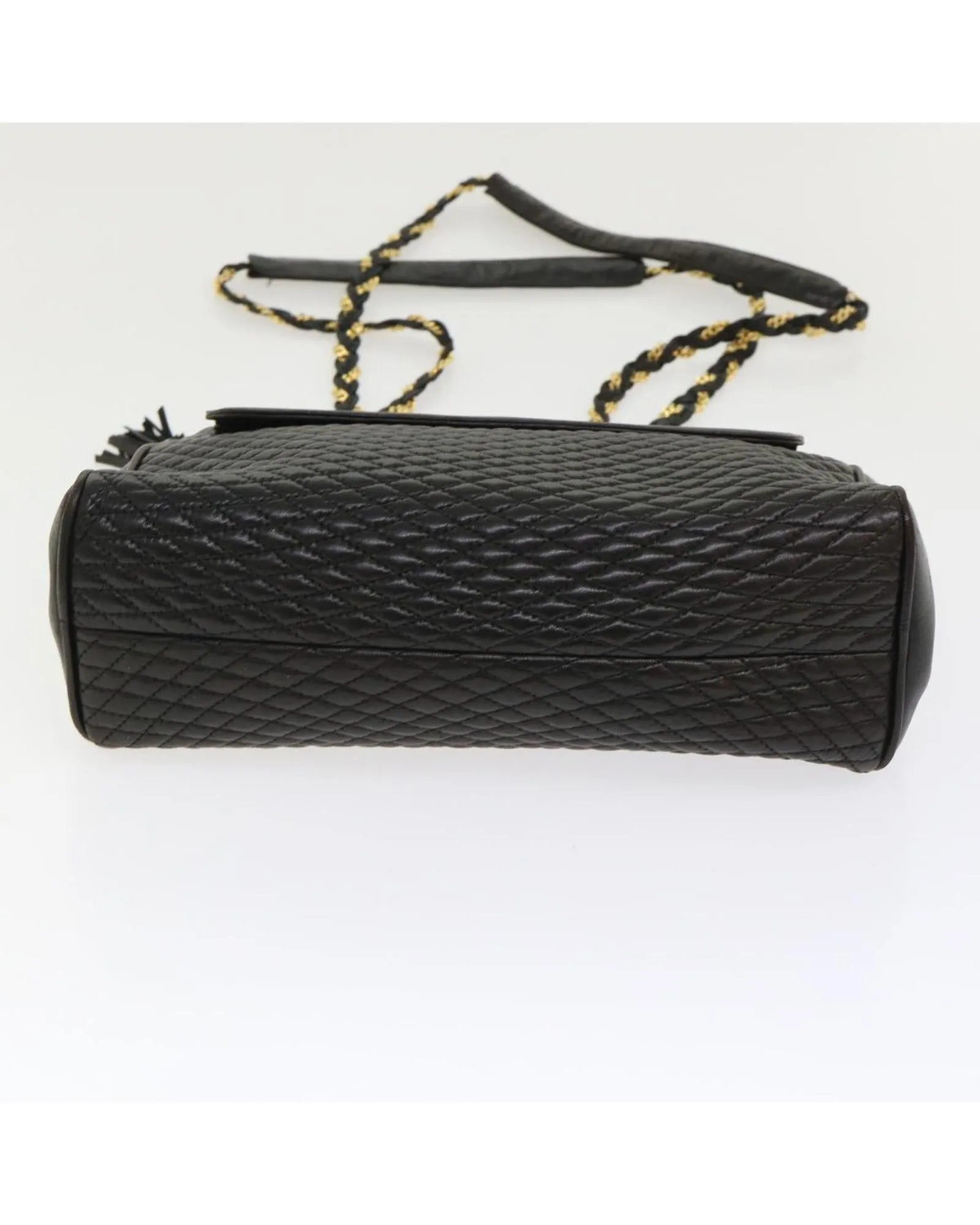 Luxury Black Lamb Skin Shoulder Bag with Chain Strap