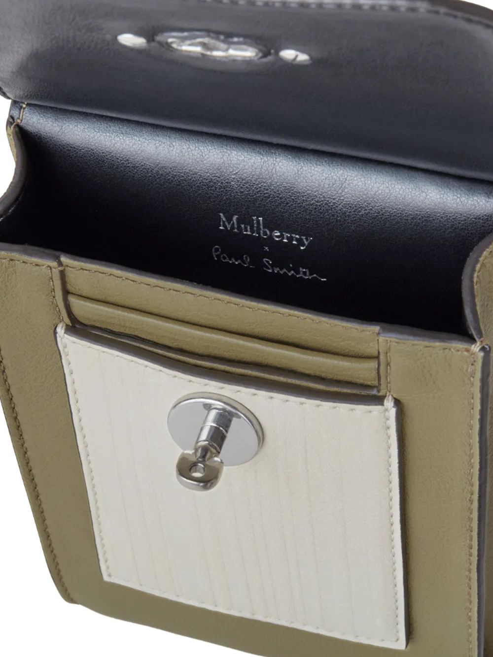 Mulberry x Paul Smith Mini Antony Silky Calf (Summer Khaki)