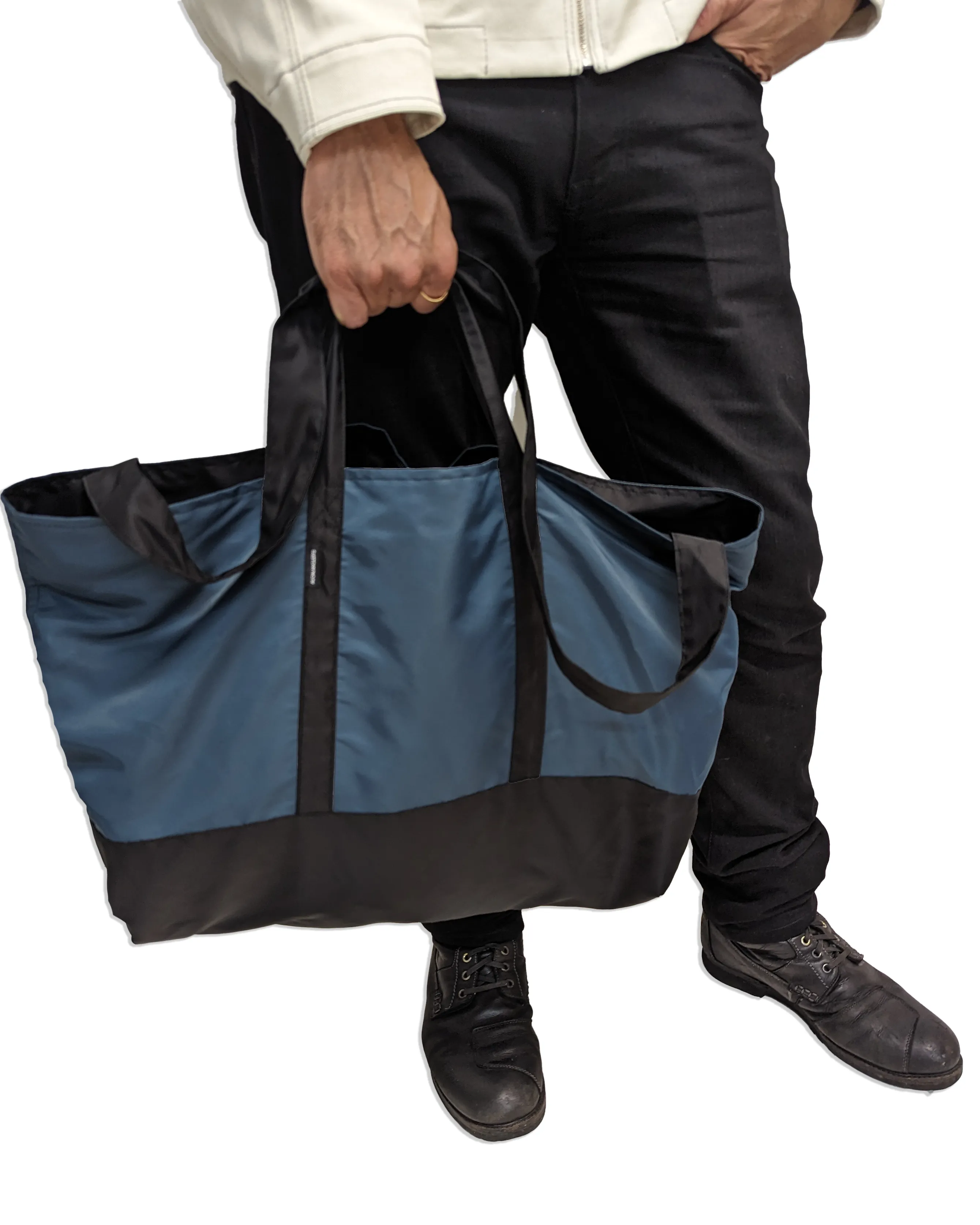 Navy & Black Tote