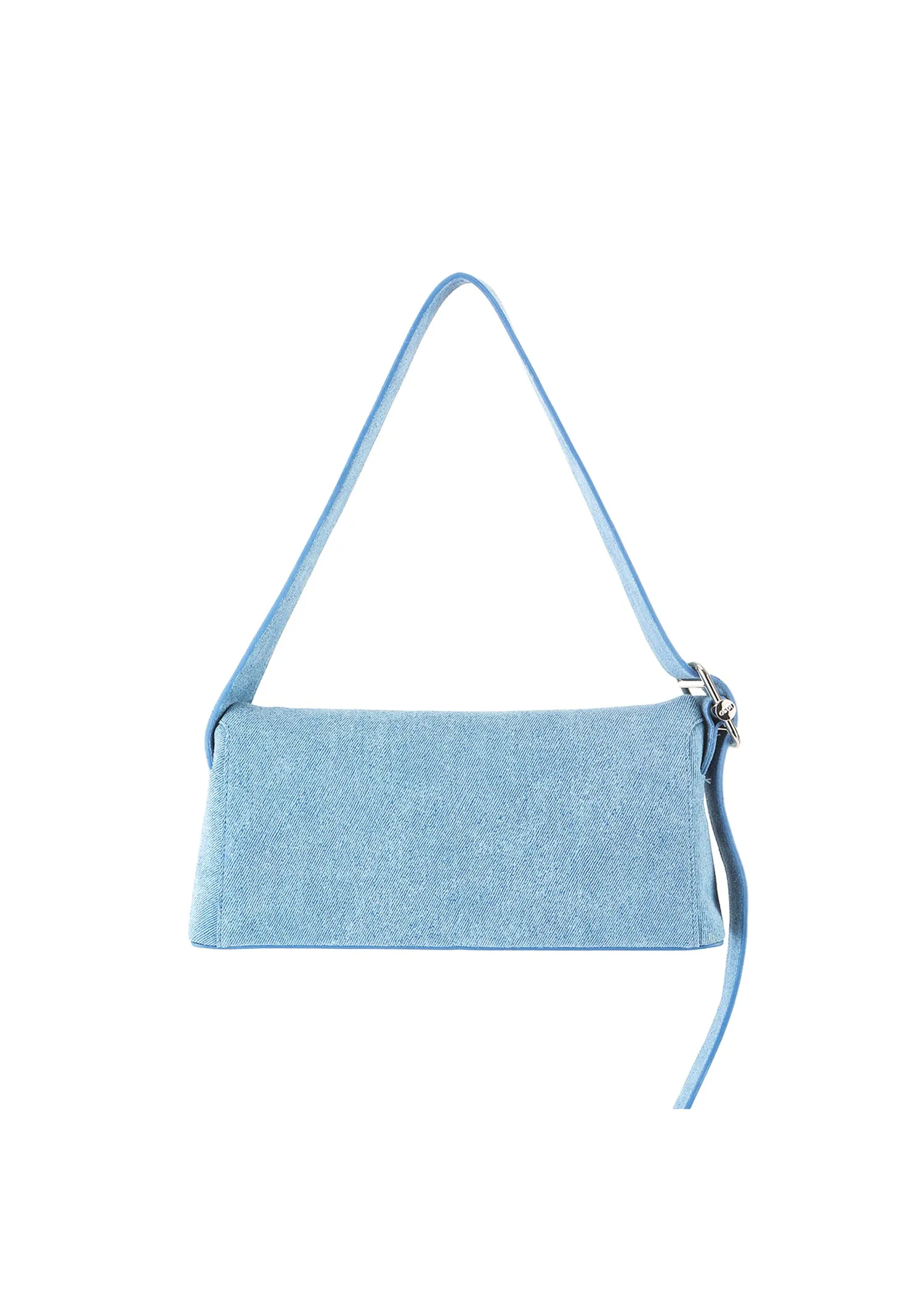 OSOI Genuine Leather Suede Folder Brot Bag in Denim Sky