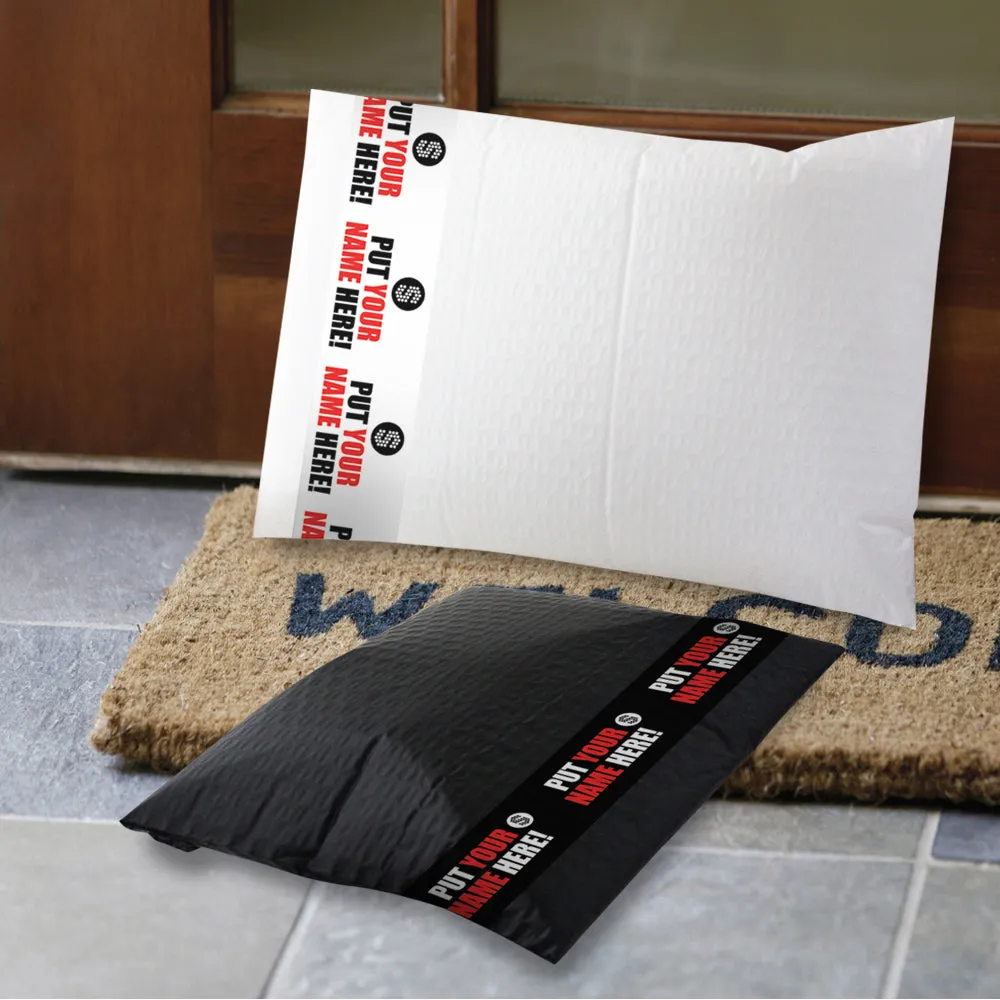 Padded Mailer with Banner (White - end opening) Price per carton