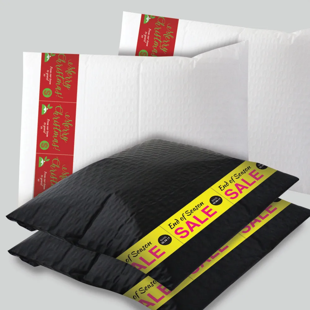 Padded Mailer with Banner (White - end opening) Price per carton
