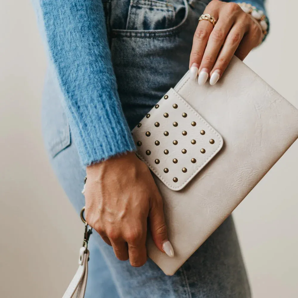 PRETTY SIMPLE Riviera Maya Rivet Clutch