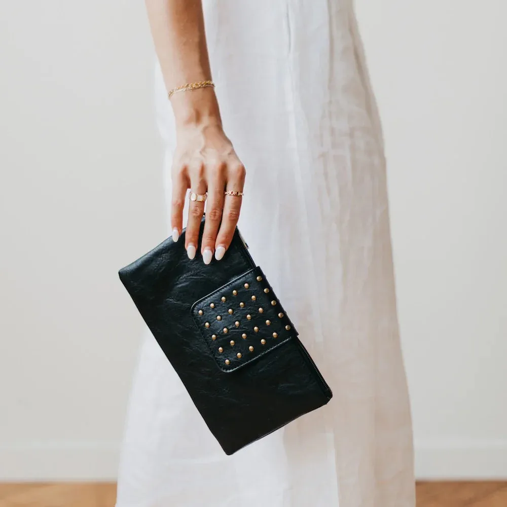 PRETTY SIMPLE Riviera Maya Rivet Clutch