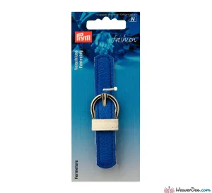 PRYM Leather Look Strap & Buckle Clasp / Blue