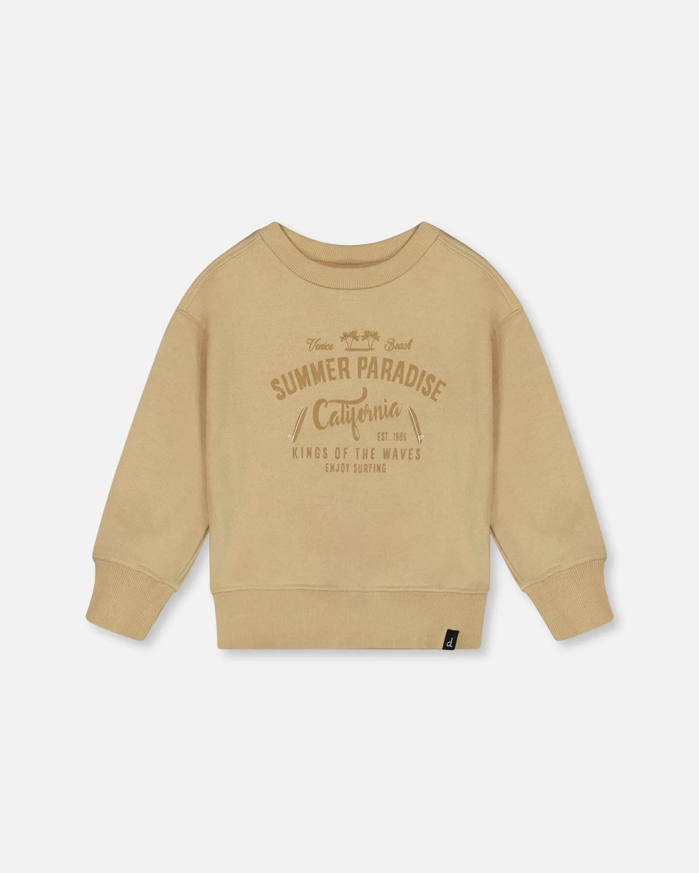 Pullover Graphic Sweatshirt Beige