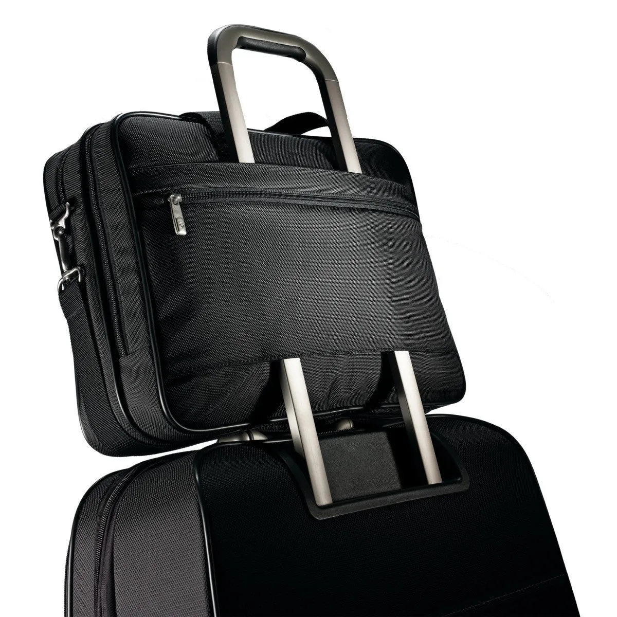 Samsonite Black Classic Business Perfect Fit Two Gusset Computer Portfolio