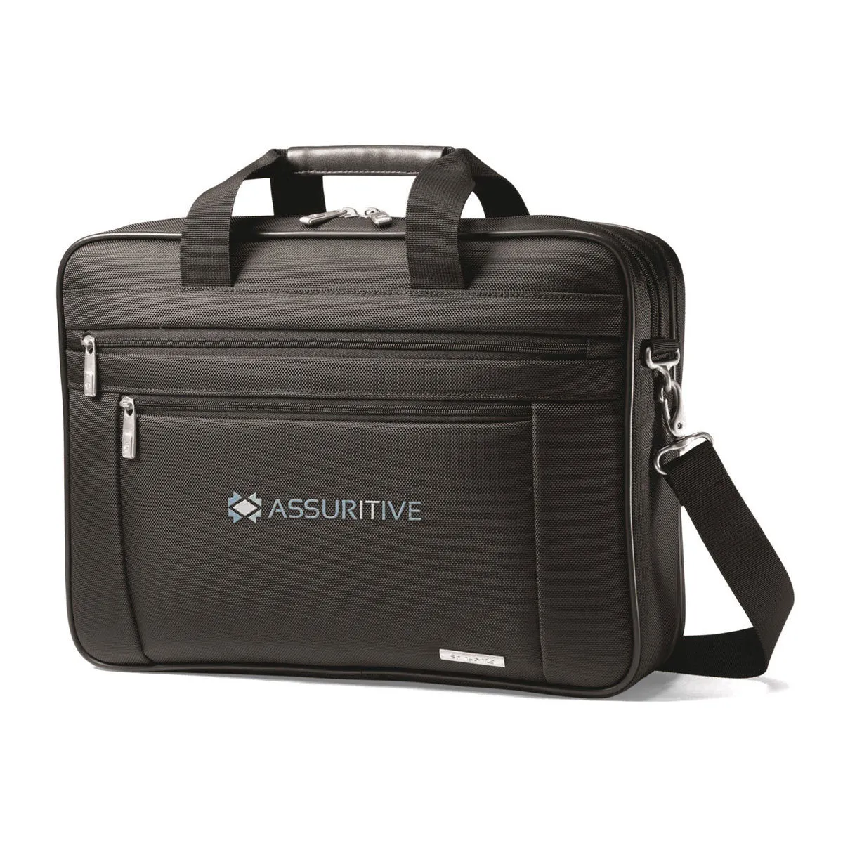 Samsonite Black Classic Business Perfect Fit Two Gusset Computer Portfolio